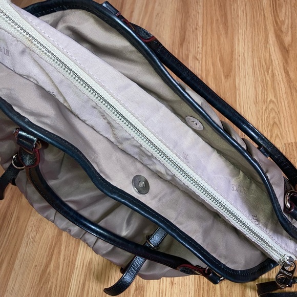 MZ Wallace Bianca Mocha Bedford Shoulder Bag Purse Dark Tan Color - Picture 4 of 11